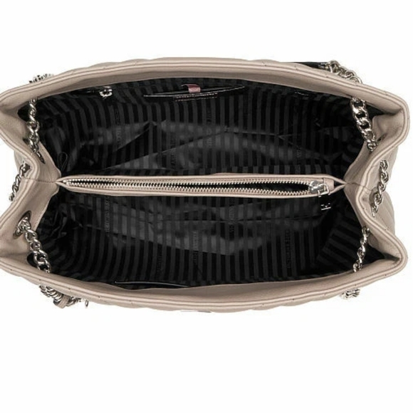 Victoria's Secret Taupe Chevron Shoulder Bag - Picture 3 of 13